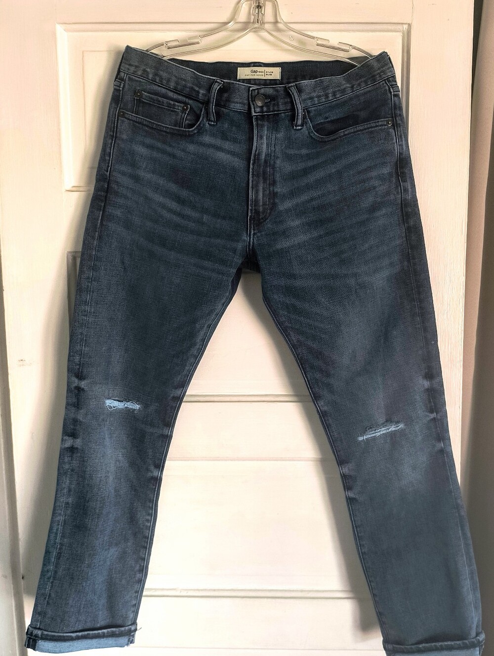 GAP 32x29 Men's Slim Straight Jeans in Dark Indigo